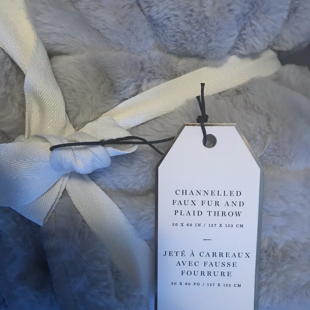 Faux fur throw